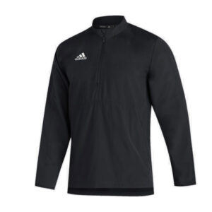 Adidas Sideline woven long  Sleeve 1/4 zip pullover – BLACK
