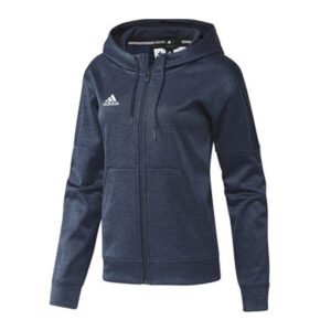 Adidas Team Issue Women’s Full Zip performance hood – Navy Melange