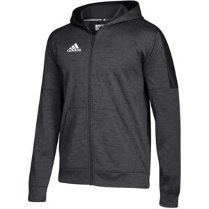 Adidas Team Issue Full Zip performance hood- Black Melange