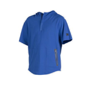 Rawlings Gold Collection Short Sleeve Hoodie-Blue/Grey