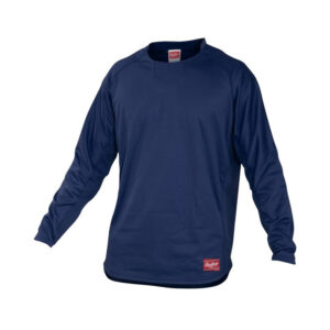 Rawlings LS Dugout Fleece Pullover-Navy