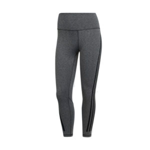 ADIDAS WOMEN’S VERSATILITY TRAIN ICONS 3 STRIPE 7/8 TIGHT-DARK GREY HEATHER