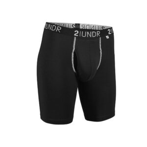 2UNDR SWING SHIFT Ultra Soft 9″ Boxer Brief – Black (2U01LL.002 )