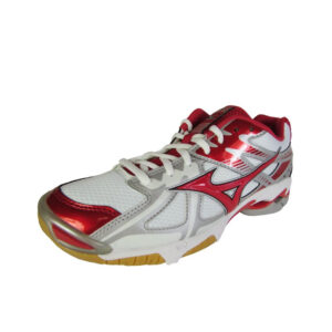 Mizuno Wave Bolt 4 Womens Volleyball Shoe- White/Red (430188.0010_105)