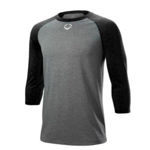 Evoshield 3/4 Sleeve baseball undershirt -charcoal/Black (WB6000801)