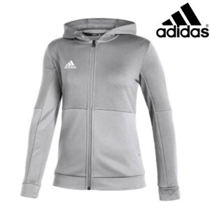 Adidas TEAM ISSUE Women’s Full zip Hooded fleece – Grey Two (FQ0184)