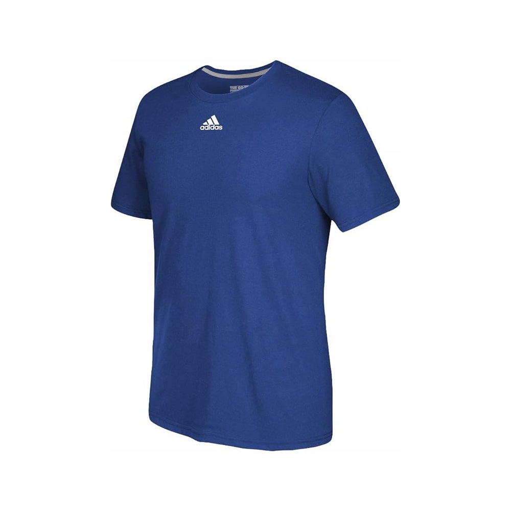 Adidas Go To Performance Short Sleeve Tee 60 40 Blend Royal 4861 Clearance AdcraftUSA