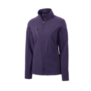 Port Authority Ladies Welded Soft Shell Jacket-Posh Purple (L324)