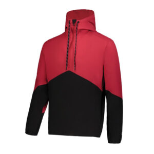 Russell Athletic Legend Hooded 1/2 zip pullover-true Red/Black (R20DSM)