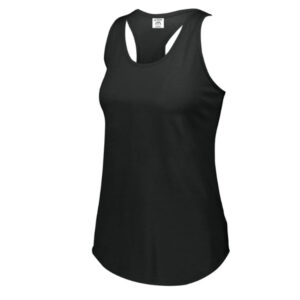 Augusta Girls (youth) LUX Tri-Blend Tank-Black Heather (3079)