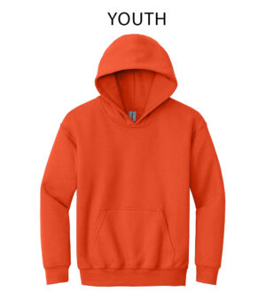 YOUTH Heavy Blend Hooded Sweatshirt-Orange (18500B)