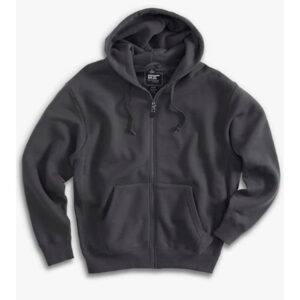 White Bear Premium Heavyweight Pocket Hooded Sweatshirt with Zipper-Charcoal (1000)