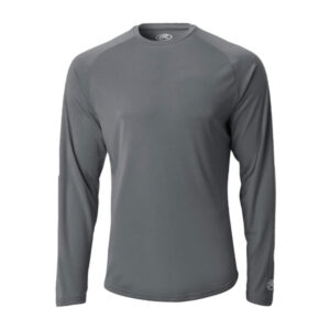 Rawlings Long Sleeve Moisture Tech Shirt-Grey (LRMT)