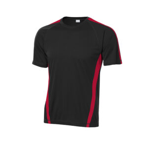 Sport-Tek Colorblock Competitor Tee men-Black/Red (ST351)