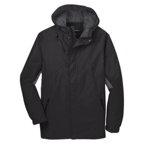 Port Authority Cascade Waterproof Jacket -Black Magnet Grey (J322 )