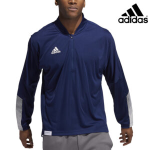 Adidas Sideline 21 Long Sleeve 1/4 Zip Knit-Navy/White (GI6778)