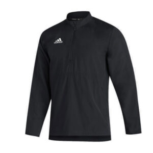 Adidas Sideline woven long  Sleeve 1/4 zip pullover – BLACK (HS1288)