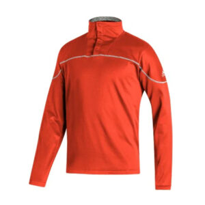 adidas Men’s Stadium 1/4 Zip Knit Snap Sleeve-Collegiate Orange (HG7466)