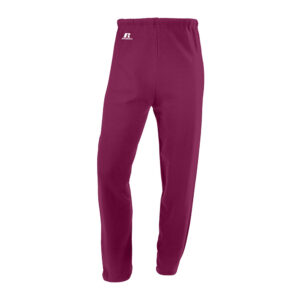 Russell Dri-Power Closed-Bottom Fleece Pocket Pant-Maroon (696HBM0)