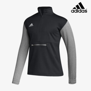 Adidas Team Issue color block 1/4 zip pullover – Black/Grey (HI3068)