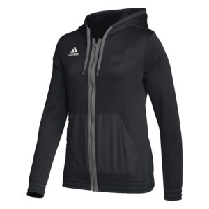 Adidas Women’s Team Issue performance full zip  hoodie – Black/grey (HI0698)