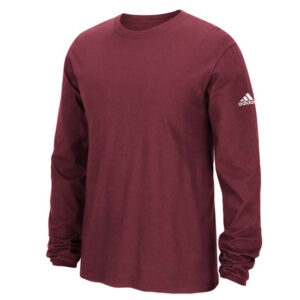 Adidas Long Sleeve Tee-Maroon (3599)