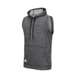 Adidas Climawarm Team Issue Sleevless hoodie-Dark Grey Heather (452F)