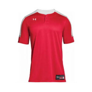 Under Armour IGNITE 2-Button base mesh baseball jersey-Scarlet/White (UBJ113M)