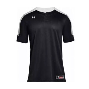 Under Armour IGNITE 2-Button base mesh baseball jersey-Black/White (UBJ113M)