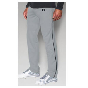 Under Armour “Clean Up”  piped baseball pant Grey w/black piping (1280996-078)