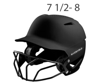 Evoshield XVT Batting Helmet w/Softball Mask- L/XL (7 1/2-8)-Black (WTV7130)