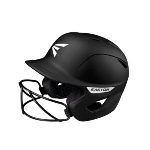 Easton Ghost Solid Matte fastpitch softball batting helmet with mask- L/XL (7 1/8-7 3/4)-Black (A168552)