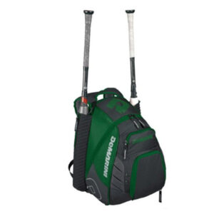 DeMarini Voodoo ReBirth Backpack baseball/softball bag – DARK GREEN 13″L X 12″ W X 20.5″ H (WTD9105-DG)