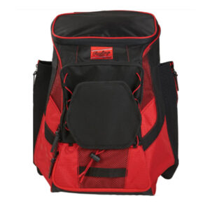 Rawlings PLayers  Backpack baseball/softball gear bag Scarlet/blk (R600-S)