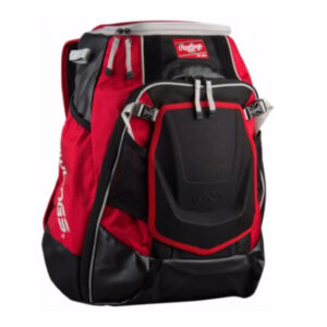 Rawlings Velo Backpack baseball/softball gear bag SCARLET (VELOBK-S)