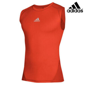 Adidas Alphaskin Sleeveless Compression Shirt-Collegiate Orange (CZ0090)