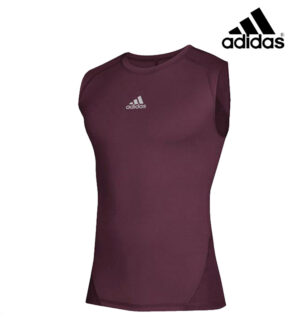 Adidas Alphaskin Sleeveless Compression Shirt-Maroon (CZ0088)