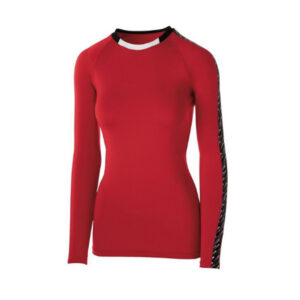 High Five Ladies Spectrum Long Sleeve Jersey-Scarlet/Black/White (342202)