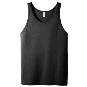 Bella and Canvas Unisex Jersey Tank-Charcoal Black (BC3480)