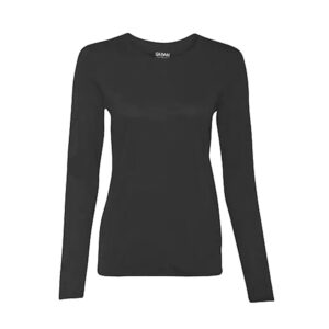 Gildan Performance Ladies Long Sleeve T-Shirt-Black (42400L)