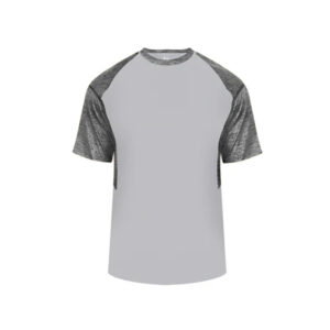 Badger Tonal Blend Panel Tee-Silver (4178)