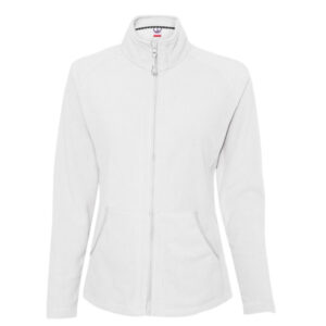 Colorado Clothing Ladies’ Lightweight Microfleece Full-Zip Jacket-White (6358)