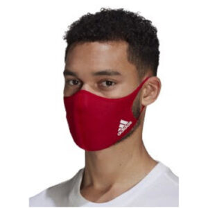 Adidas facemask / face covering  3-PACK assort- WHITE/BLACK/POWER RED (HB7852)