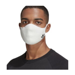 Adidas facemask / face coverings  3-Pack  – WHITE/Black (HB7850)