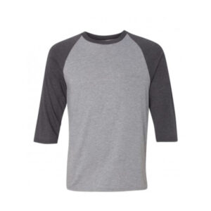 Anvil Triblend Raglan Sleeve T-Shirt-Grey/Grey (6755A)