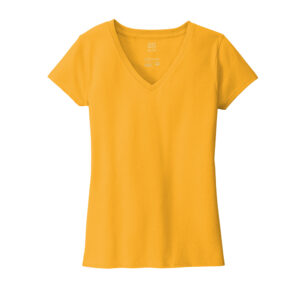 District Women’s Re-Tee V-Neck-Maize (Dt8001)