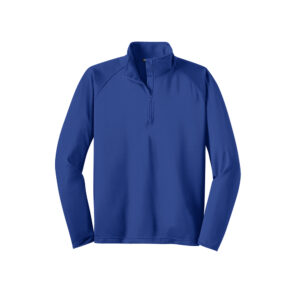 Sport-Tek TALL Sport-Wick Stretch 1/2-Zip Pullover-Royal (TST850)