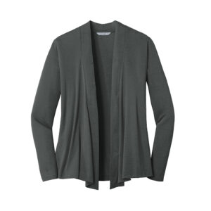 Port Authority Ladies Concept Knit Cardigan-Grey Smoke (L5430)