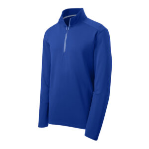 Sport-Tek Sport-Wick Textured 1/4 Zip Pullover-Royal (ST860)