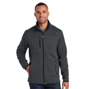 Port Authority TALL Pique Fleece Jacket-Graphite (TLF222)